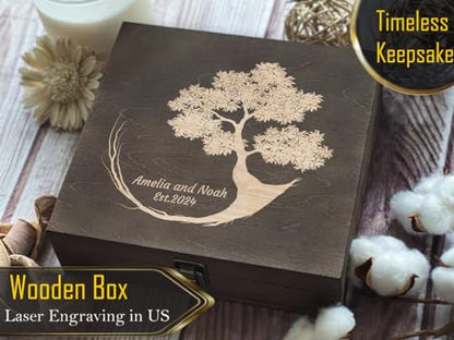 Eternal Tree of Life - Custom Engraved Memorial Gifts with Personalized Name Dedication, Unique Remembrance Present