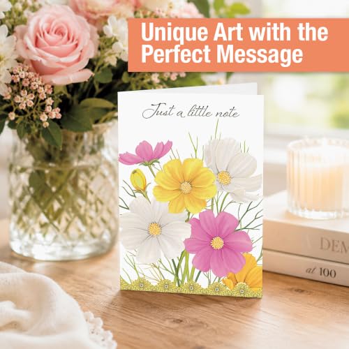 Current Sweet Wishes Thinking of You Cards with Envelopes - Assortment of 20 Greeting Cards, 10 Designs, Large 5" x 7" Thinking of You Cards for Women - style: Sweet Wishes
