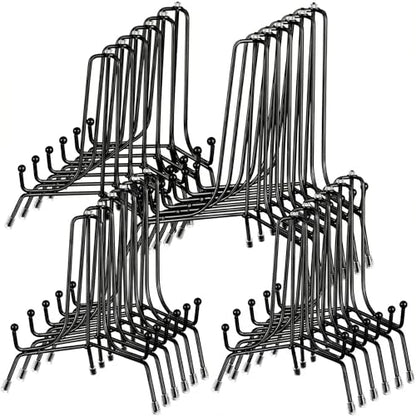 Chumia 18 Pcs Anti Slip Plate Stands for Display, Black, 10 Inch - size: 10 Inch
