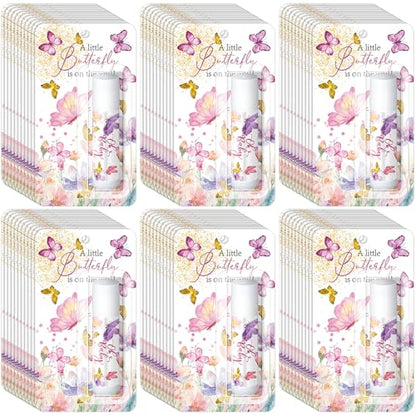 30 Pack Butterfly Baby Shower Games Prizes Party Gifts Bulk Lip Balms Favors for Winners Adults Guests Gender Reveal Favors Decorations Purple Baby Shower Souvenirs Gift Bags Stuffers - style: Butterfly