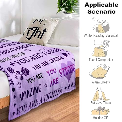 Super Soft Warm Hugs Blanket Sympathy Inspirational Throw Blanket Thinking of You Gifts 80"x60"