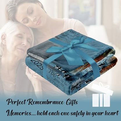 Vsmoedb Custom Memorial Blanket with Pictures for Loss of Loved One - color: Select15