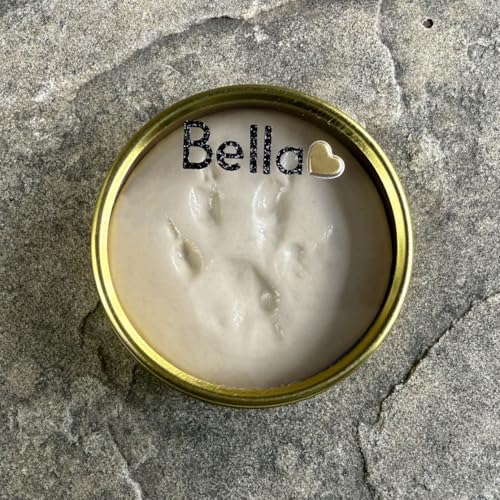 Unbreakable Bond® Pet Paw Print Memory Kit, Self-Curing Molding Putty with Gold Display Tin, No-Bake Pet Memorial Impression Set (Small) - size: Small
