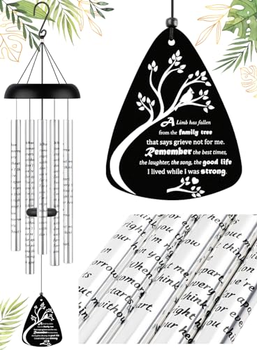 Fabuday 32'' Sympathy Wind Chime Memorial Gift for Loss of Dad Mom Cardinal - size: 32 inches