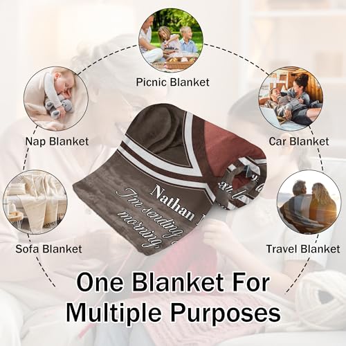 Custom Photo Memorial Blanket for Dad Mom Daughter Son Friend Sister - color: A Hug from Heaven 3