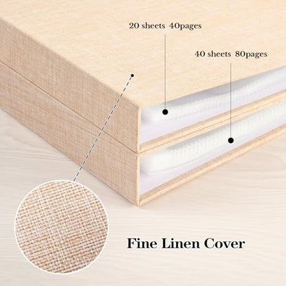 Mublalbum 8x8 Inch 3 Ring DIY Scrapbook Photo Album 40 Pages, Beige - color: Beige, size: 8x8 Inch 40 Pages