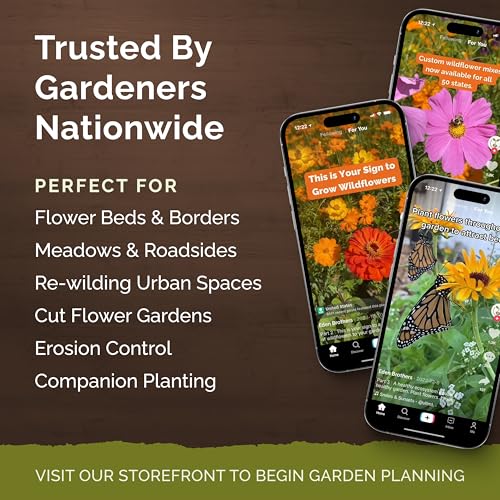 Eden Brothers Deer Resistant Wildflower Mixed Seeds for Planting, 1 lb - size: 1 Pound, style: Deer Resistant