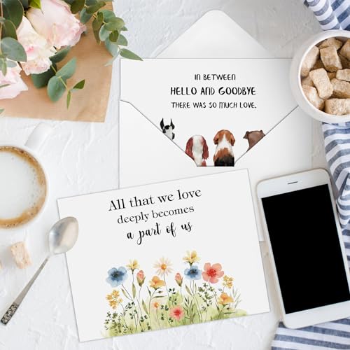 Geyoga 36 Set Pet Sympathy Card with Envelope Bulk, Classic - color: Classic