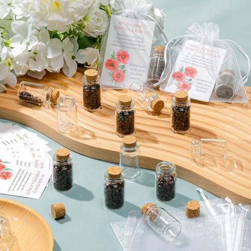 Tanlade 100 Set Funeral Favor Memorial Seed Packet for Guest, Red Poppy - style: Red Poppy
