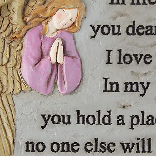 DII Memorial Stepping Stone Collection, Cement, in Life I Loved, 9.75 Diameter - color: In Life I Loved