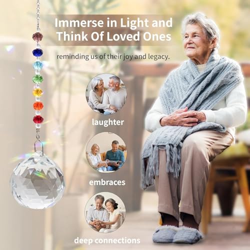 Hegelda Memorial Gifts for Loss of Brother Crystal Suncatcher Ornaments - color: Brother