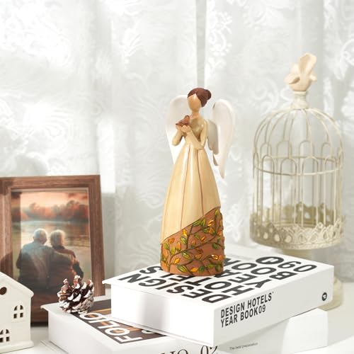 Homemory Angel Cardinal Bird Statue Decor Memory Healing Gift Figurines Collectible Guardian for Home Office Wedding Living Room Centerpiece Decoration Women Mom Grandma Friends (Bird)