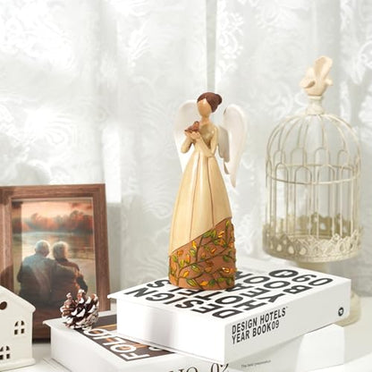 Homemory Angel Cardinal Bird Statue Decor Memory Healing Gift Figurines Collectible Guardian for Home Office Wedding Living Room Centerpiece Decoration Women Mom Grandma Friends (Bird)