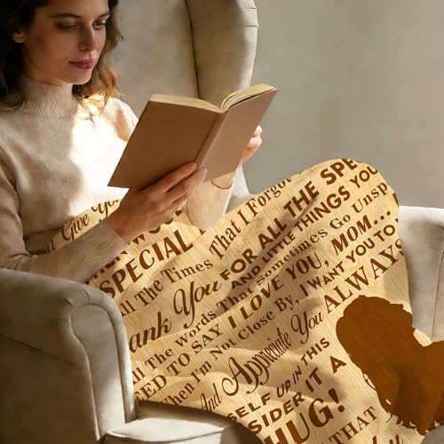 to My Mom Blanket, I Love You Mom Throw Blanket, Soft Flannel Blanket for Mother's Day, Christmas, Valentines, Birthday Gift & Bed, Couch, Living Room Use 50x60 Inch - color: Mom-3