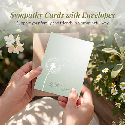 Sympathy Card, Dandelion Seeds Condolence For - color: Sympathy Card 011