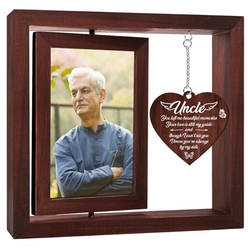 Vetbuosa Memorial Gifts for Loss of Uncle, Memorial Picture Frame,Sympathy Gifts for Loss of Uncle,A Gift to Express Bereavement, Condolences, Comfort, Remembrance and Healing,Fits 4x6 In Photo - color: Brown, size: 4x6 Inches - Uncle