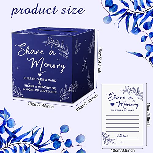Pajean 50 Share a Memory Cards and Box, Dark Blue, Trendy - color: Dark Blue, style: Trendy