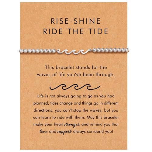 Bracelets for Women, Animal Evil Eye Bracelets, Birthday Graduation Christmas Gifts for Friends Sisters Mom Daughter - style: Wave