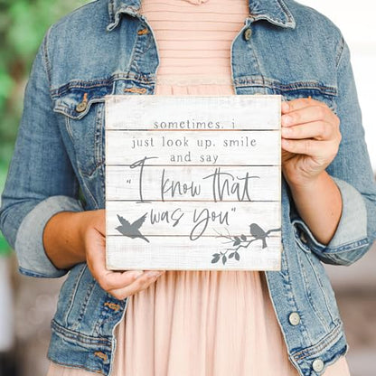 Simply Said, INC Perfect Pallet Petites Celebration of Life Sign, I Know That Was You, 8 inch Wood Plaque, Made in USA, PET21468 - color: Know That Was You
