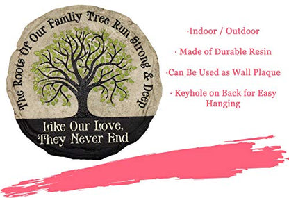 Spoontiques Family Tree Step Stone, 1 EA - color: Tan And Black
