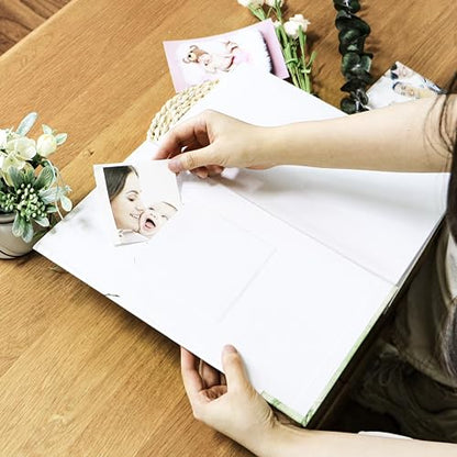 Holoary Baby Photo Album 4” x 6” 300 Photos, Newborn Baby Keepsake Gifts for Baby Boy/Girl and New Parents, Woodland Animals Design Baby Photo Albums - size: 8.4''x12.9''