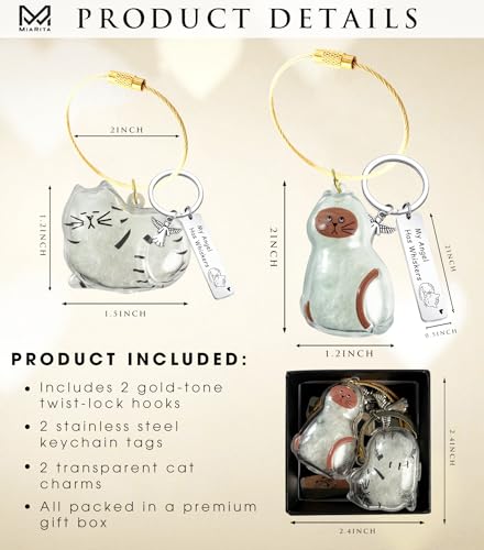 Pet Paw Print KeepSake Dog Memorial Suncatcher – Pet Fur Keepsake for Dog Hair, pet Hair Memorial keepsake - color: Miarita- Kien -Cat Hair Keychain Brown