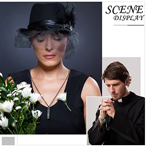 Fumete 6 Pcs Ashes Necklace Urn Jewelry for Human Ashes Memorial - Men & Women Pendant - color: Green