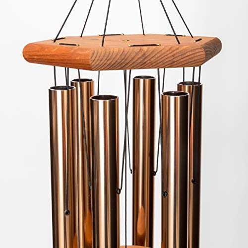 In Loving Memory 35-inch Windchime, Bronze w/What we Have Once Enjoyed… - color: Bronze