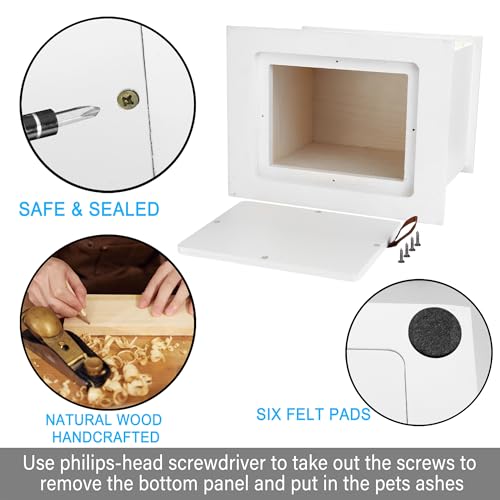 ADMLC Cremation Urns for Human Ashes Adult Up to 200 IBS with Photo Frame | 100% Wooden Handcrafted Memorial Keepsake Urn for Ashes,Funeral Burial Caskets Urn Suitable for Male Female Men Women Dad Mom