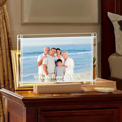 LOUISMIAA Custom Picture Frames Night Light,Personalized Photo Frame,Customized Picture Frame,Personalized Anniversary Birthday Valentine's Day Gifts for Women Same Day Shiping - color: Style 6