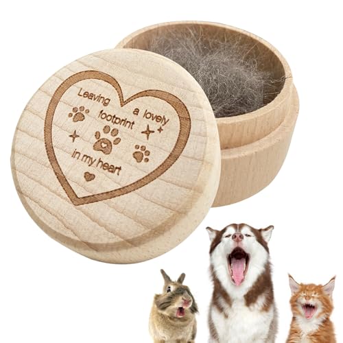 Admaison Wooden Pet Urns for Dogs,Pet Memorial Gifts Box,Cat Keepsake Box with Pet Paw Engraving,Memorial Hair Tooth Nails Ashes Container for Cat,Loss Sympathy Gifts for Pet Lovers (Heart) - color: Heart