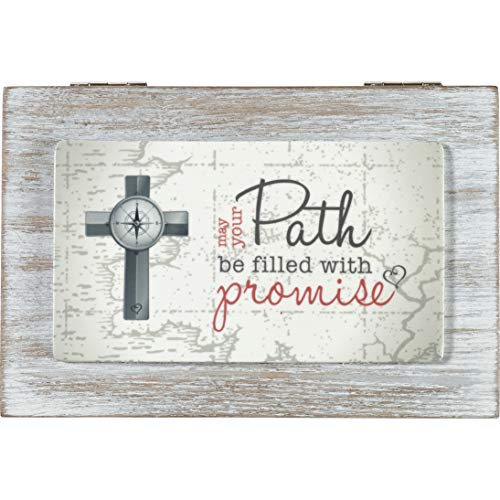 Precious Moments 192105 May Your Path Be Filled with Promise Wood and Resin Music Box