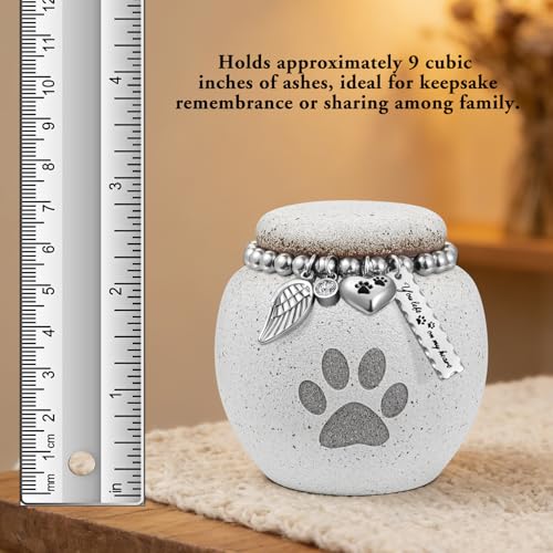 abooxiu Pet Urn for Dogs Cats 2.76 Inch Small Urn for Pet Ashes Cremation Keepsake Urns Ceramic Mini Urns for Ashes Pet Memorial Sympathy Gifts for Loss of Pets Dog Urns Cat Urns