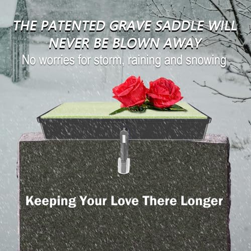 Cemetery Saddle,Grave Headstones Tombstones Saddles,Adjustable,6–12",2 Pack - color: Black, size: 3 to 12 inches
