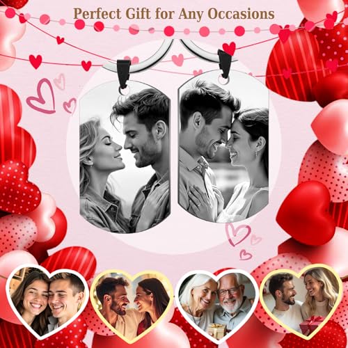 Custom Keychain with Picture Personalized Photo Keychain Gift for Father's Day Valentines Day Men Boyfriend - color: Keychain: Photo Engraving / Optional Customization (Black)