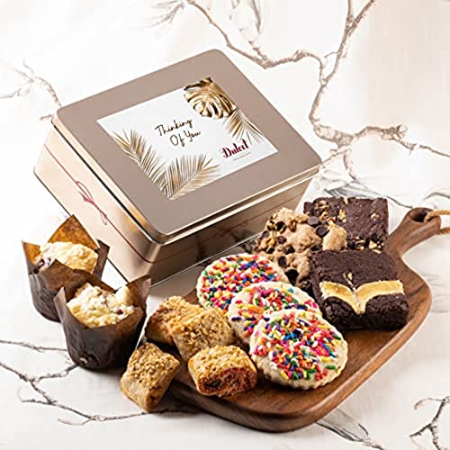 Thinking Of You Gift Basket For Men Thinking of You Gift Baskets, Gourmet Food Gifts, Cookies Gift Baskets for Women, Mom, Dad, Friend, Son, Daughter, Sister, Co-worker by Dulcet Gift Baskets - style: Thinking of You
