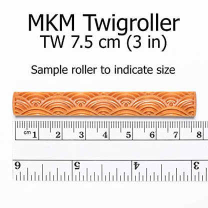 MKM Pottery Tools Wood Twig Rollers for Clay (TW-18 Feather) - color: TW-18 Feather