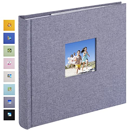 1DOT2 Small Photo Album 4x6, Hold 60 Photos with Memo, Grey - color: Grey, size: 4x6
