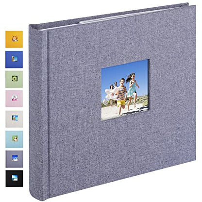 1DOT2 Small Photo Album 4x6, Hold 60 Photos with Memo, Grey - color: Grey, size: 4x6