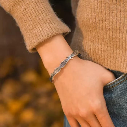 Hug from Heaven Morse Code Bracelet - Until We Meet Again, Black Hematite Beads for Men and Women - color: A