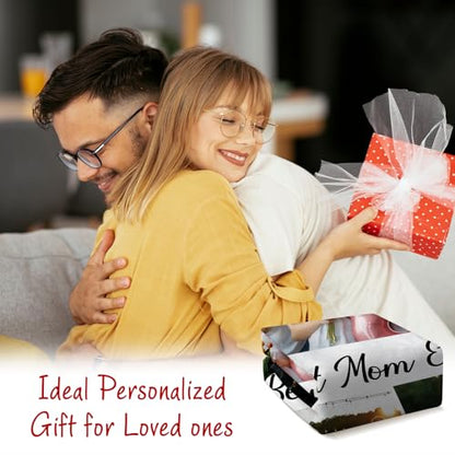 Ships Next Day, Custom Blanket with Photos Text - HD-Printing in USA, Personalized Picture Blanket Customized Flannel Blankets Christmas Birthday Gifts for Mom Dad Couple Kids Girlfriend Boyfriend - color: 3 Photos, size: 60'' x 80''