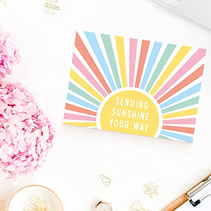 Sweetzer & Orange Thinking of You Cards with Envelopes, Set of 24 Boxed Greeting Cards, 300gsm Note Sheets, (120gsm) Envelopes. Just Because and Kindness designs (Pack of 2) - size: 4x5.5 inches (Pack of 2)