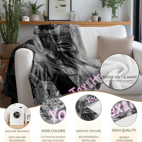 Arovene Ship Next Day, Custom Memorial Blanket with Photo - Printed in USA, A Hug from Heaven Blanket, Personalized Sympathy Gifts for Loss of Loved One Dad Mom Husband Wife Friend Dog Memorial Gifts - color: Style 10
