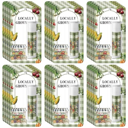30 Pack Locally Grown Baby Shower Games Prizes Party Gifts Bulk Lip Balms Favors for Winners Adults Guests Gender Reveal Favors Decorations Baby Shower Souvenirs Gift Bags Stuffers - style: Greenhouse Vegetables