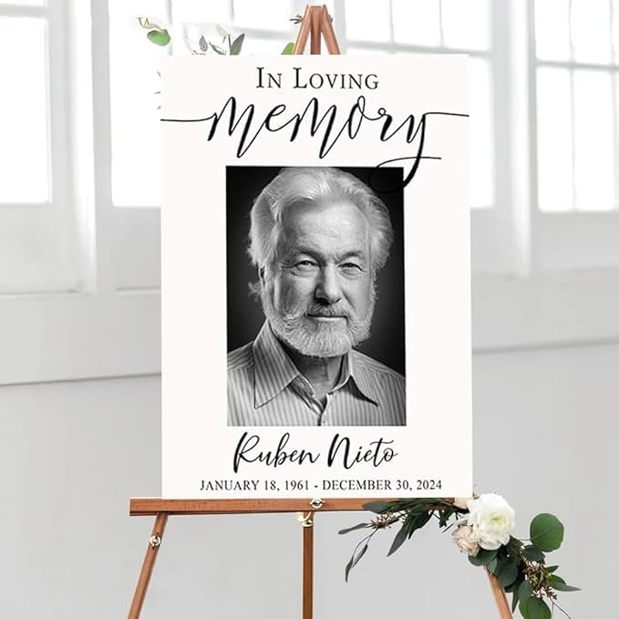 Editable Greenery Celebration of Life, Editable Celebration of Life Sign Celebration of Life Funeral Sign Printable Funeral Sign, In Loving Memory Sign, Celebration Of Life Poster, Funeral Photo