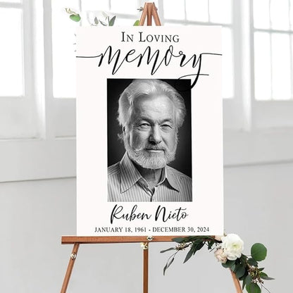 Editable Greenery Celebration of Life, Editable Celebration of Life Sign Celebration of Life Funeral Sign Printable Funeral Sign, In Loving Memory Sign, Celebration Of Life Poster, Funeral Photo