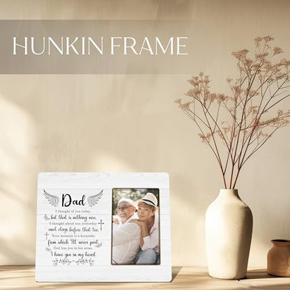 Memorial Gifts for Loss of Dad Picture Frame 4x6, Bereavement Sympathy Remembrance Gifts for Loss of Dad, In Memory of Father Picture Photo Frames for Tabletop Desk Decor
