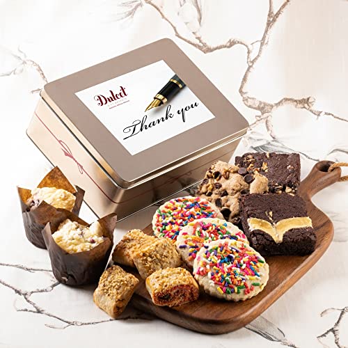Thank You Gift Basket For Women Food Gift Baskets, Mom, Dad, Friend, Co-worker and Office Gifting Gourmet Food Gifts By Dulcet Gift Baskets - style: Thank You