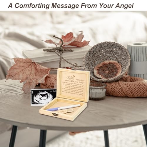 Miscarriage Gifts for Mothers Dad Miscarriage Memorial Wooden Box Loss of Baby Sympathy Keepsake Gifts Baby Loss Memorial Gift Bereavement Gift for Loss of Child