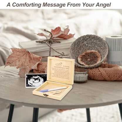 Miscarriage Gifts for Mothers Dad Miscarriage Memorial Wooden Box Loss of Baby Sympathy Keepsake Gifts Baby Loss Memorial Gift Bereavement Gift for Loss of Child